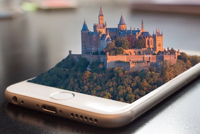 mobiltelefon og slott