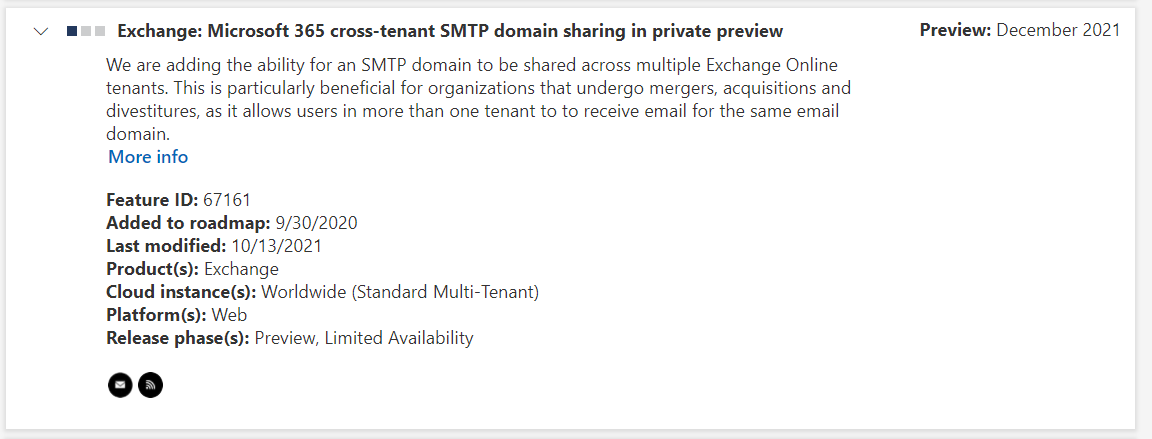 Microsoft 365 cross-tenant SMTP domain