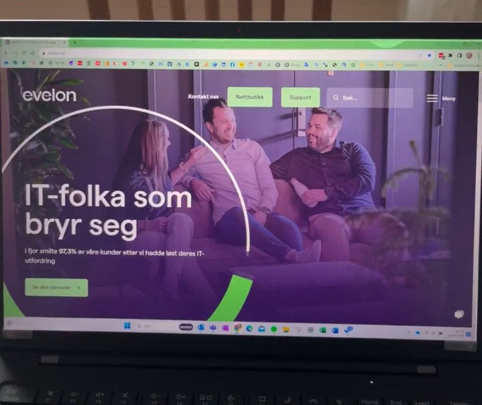 Personvernfilter forfra